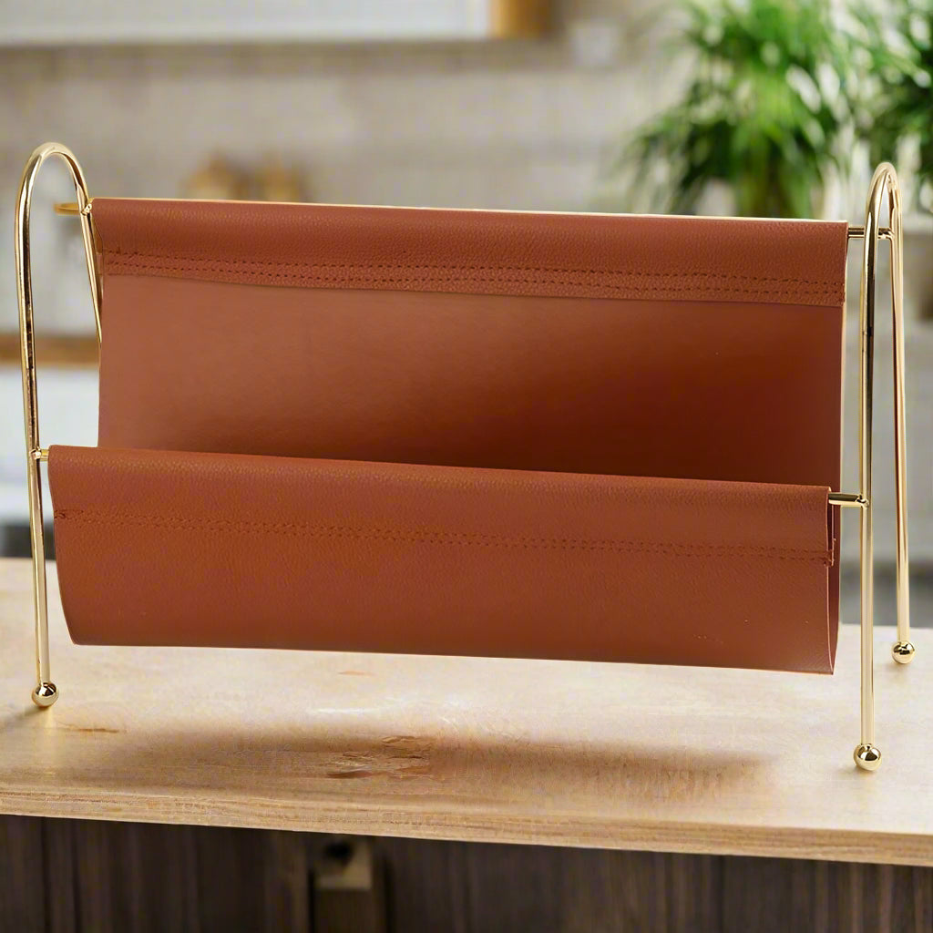 Nordic Gold Frame Magazine Rack