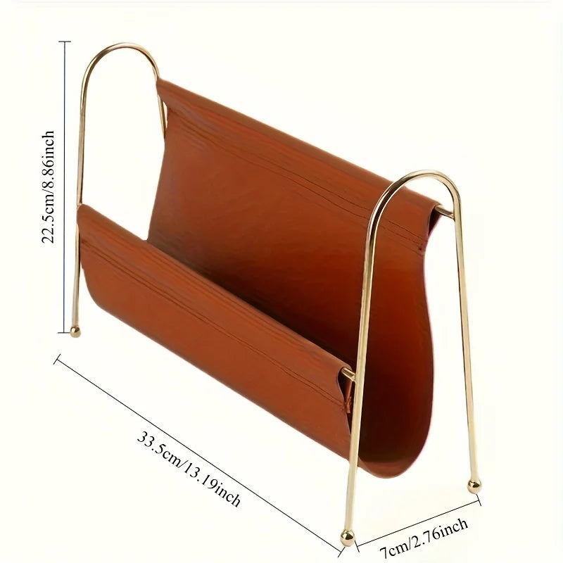 Nordic Gold Frame Magazine Rack