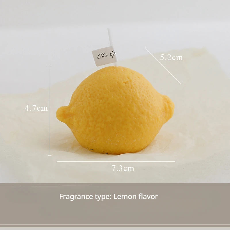 Lemon & Lime Artisanal Candle - Realistic Fruit Home Decor