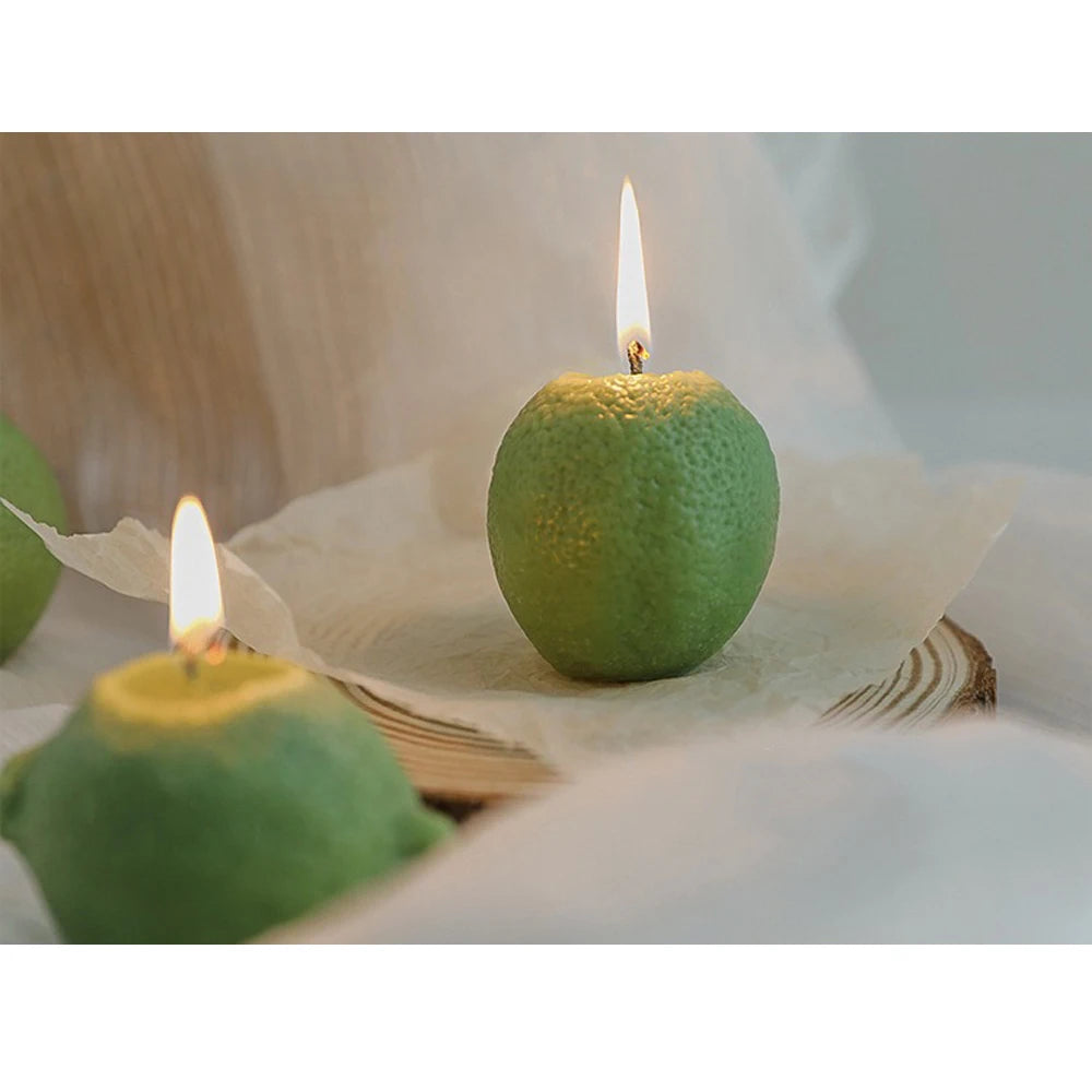 Lemon & Lime Artisanal Candle - Realistic Fruit Home Decor